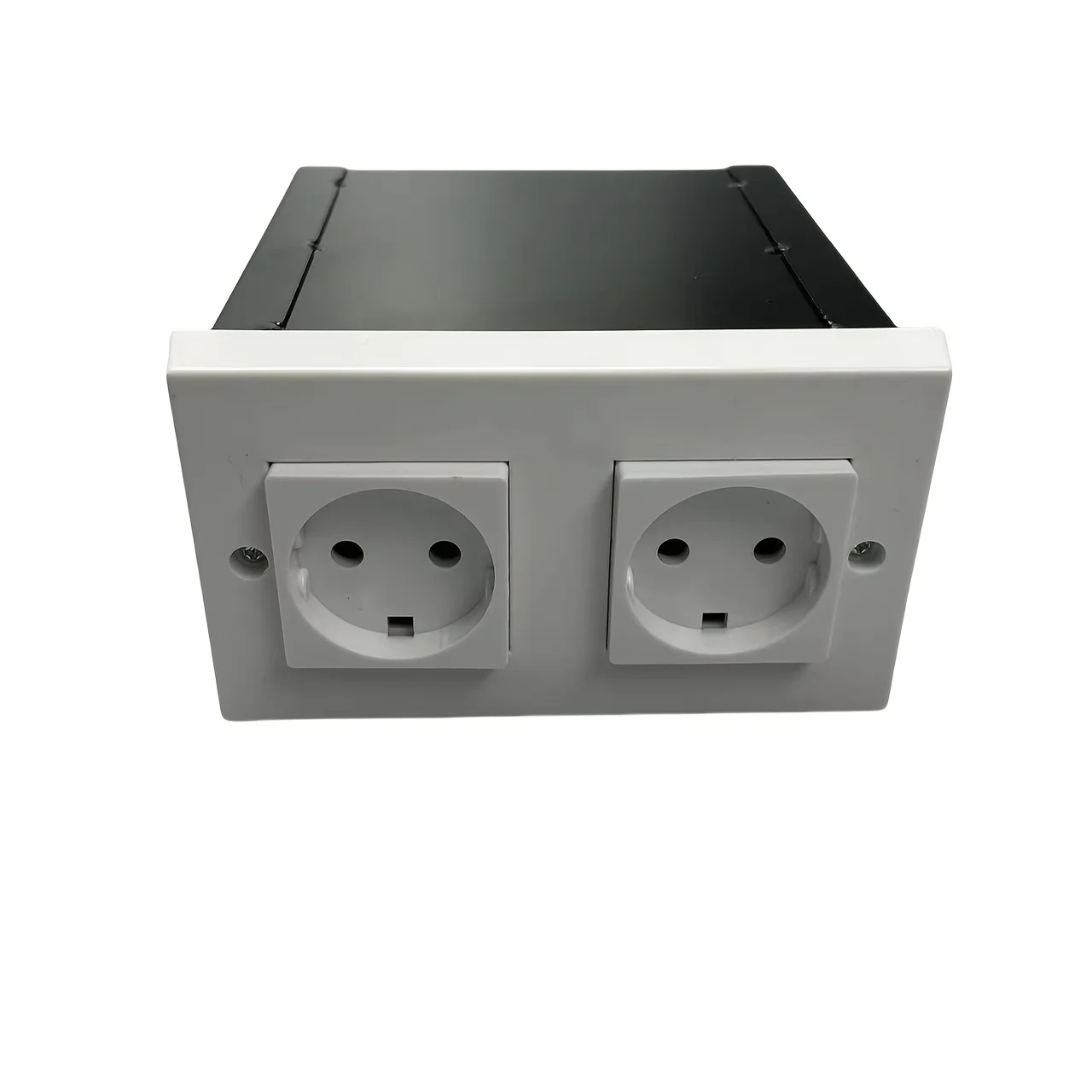 1PC European-Style Socket Diversion Safe with Vintage Key Steel Security Casing Extra-Large Hidden Drawer for Home Office