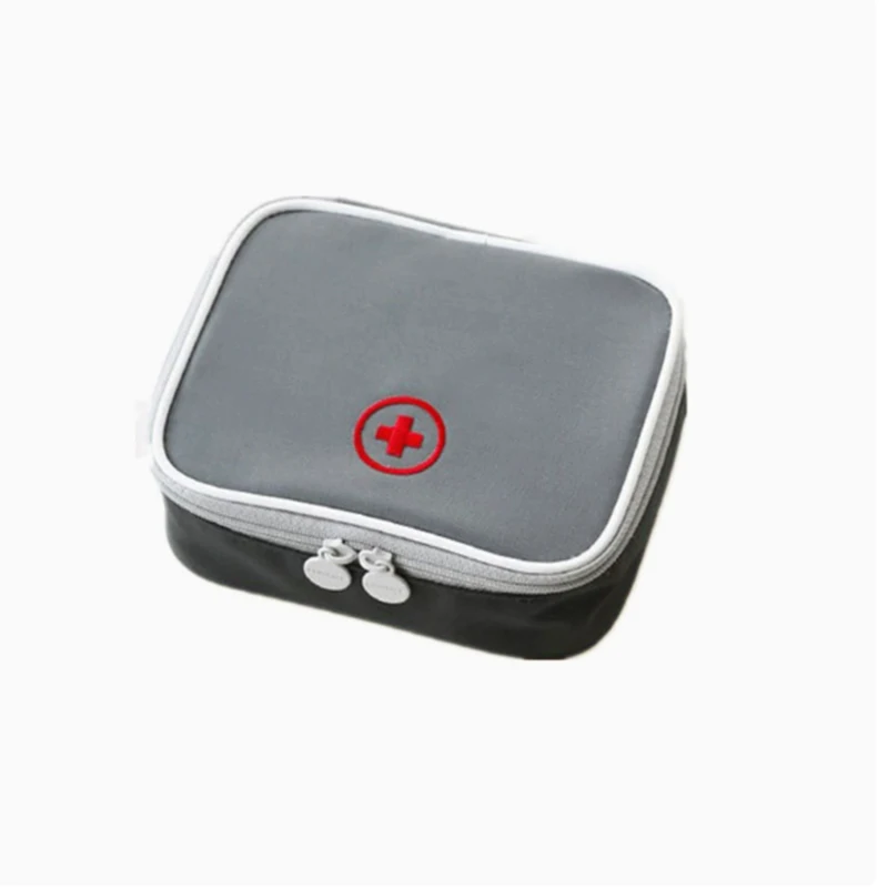 Mini Home First Aid Kit Multi-functional Storage Bag Portable Tablet Storage Large Capacity and Multiple Compartments
