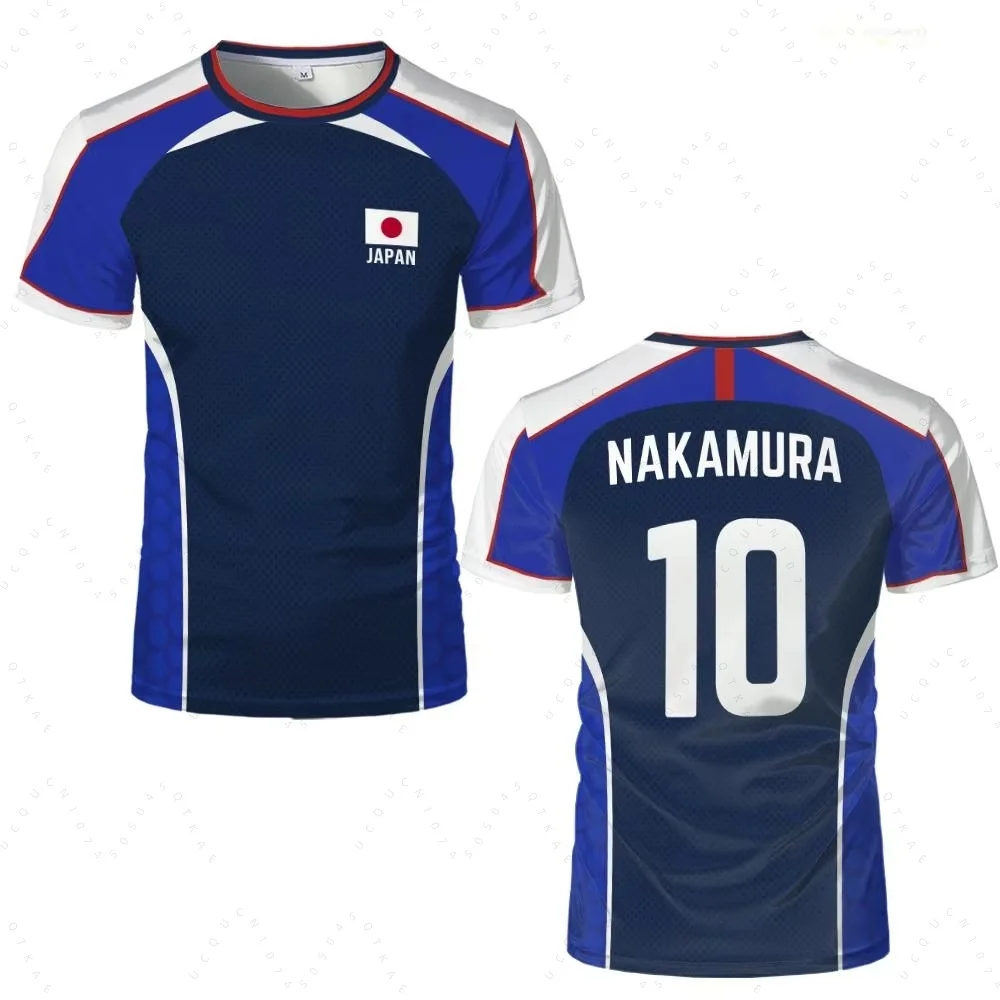 Anime Captain Tsubasa Japanese Flag Jersey Breathable Quick-drying Sports T-shirt For Men And Women fitness clothing Tops Gifts