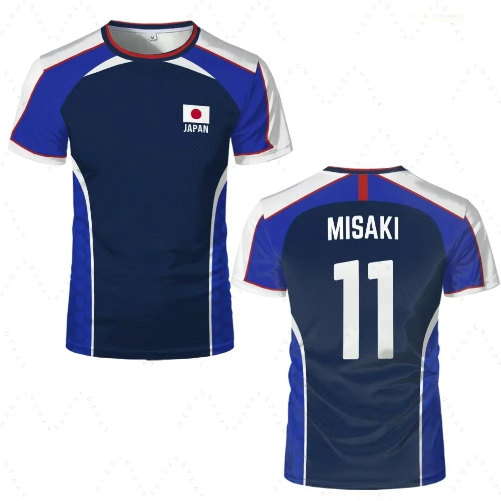Anime Captain Tsubasa Japanese Flag Jersey Breathable Quick-drying Sports T-shirt For Men And Women fitness clothing Tops Gifts