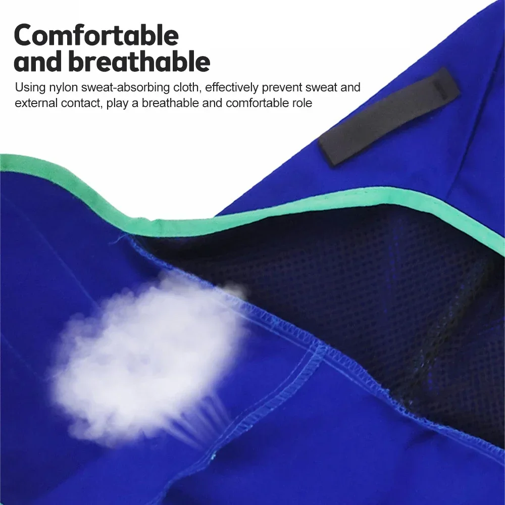 Portable Welding Men's Fully Protective Welding Cap Washable Breathable Welding Neck Sleeve Flame Retardant Protection Welders