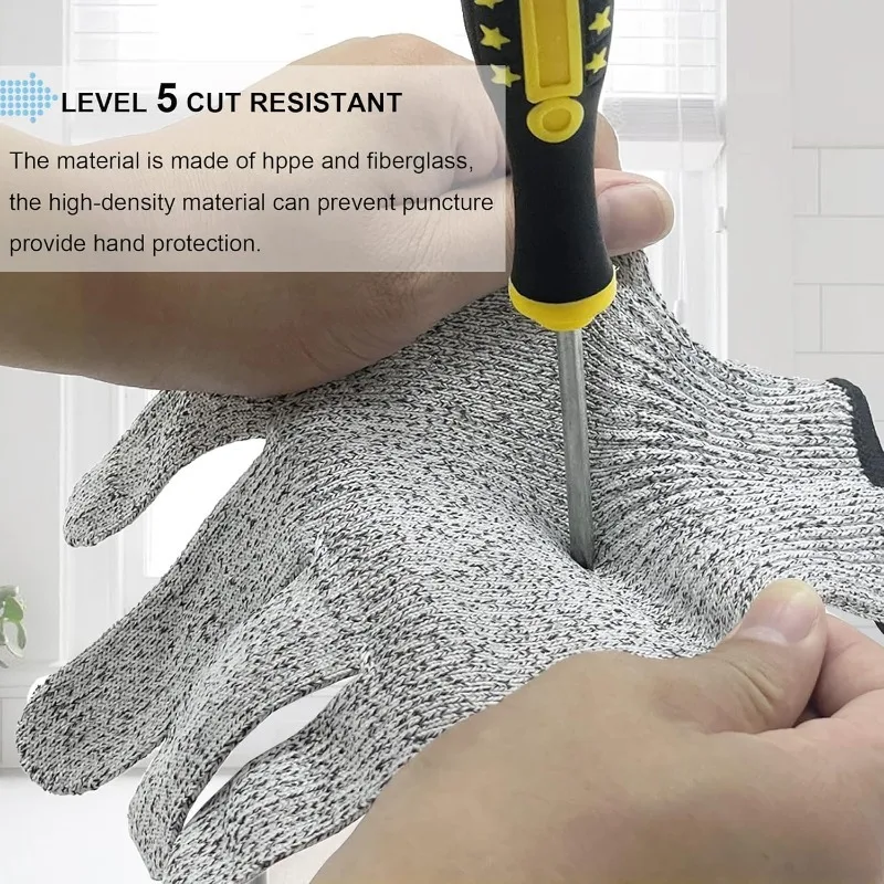 Hot SellingSafety Cut Resistant Gloves, Food Grade Level 5 Protection Kitchen Glove, Cut Proof Gloves 1 Pair