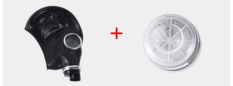 Ghost 64 Full Head Hood Gas Mask Respirator Painting Spray Chemical Prevention Breath Control Mask Halloween Work Safety
