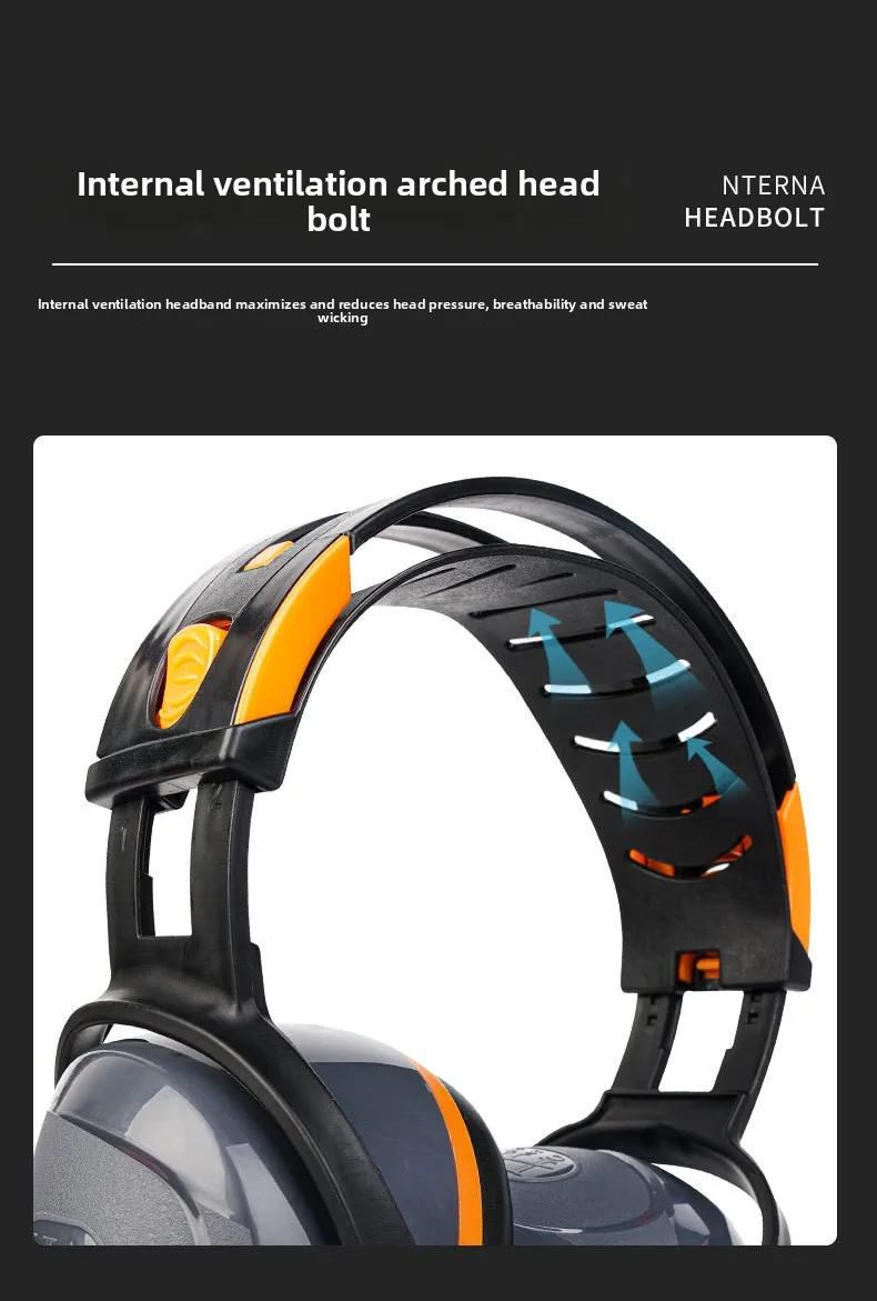 Premium Upgraded Soundproof Earmuffs Adjustable Anti-noise Headphones Ideal for Shooting Sleep Learning Mute Protection Headset