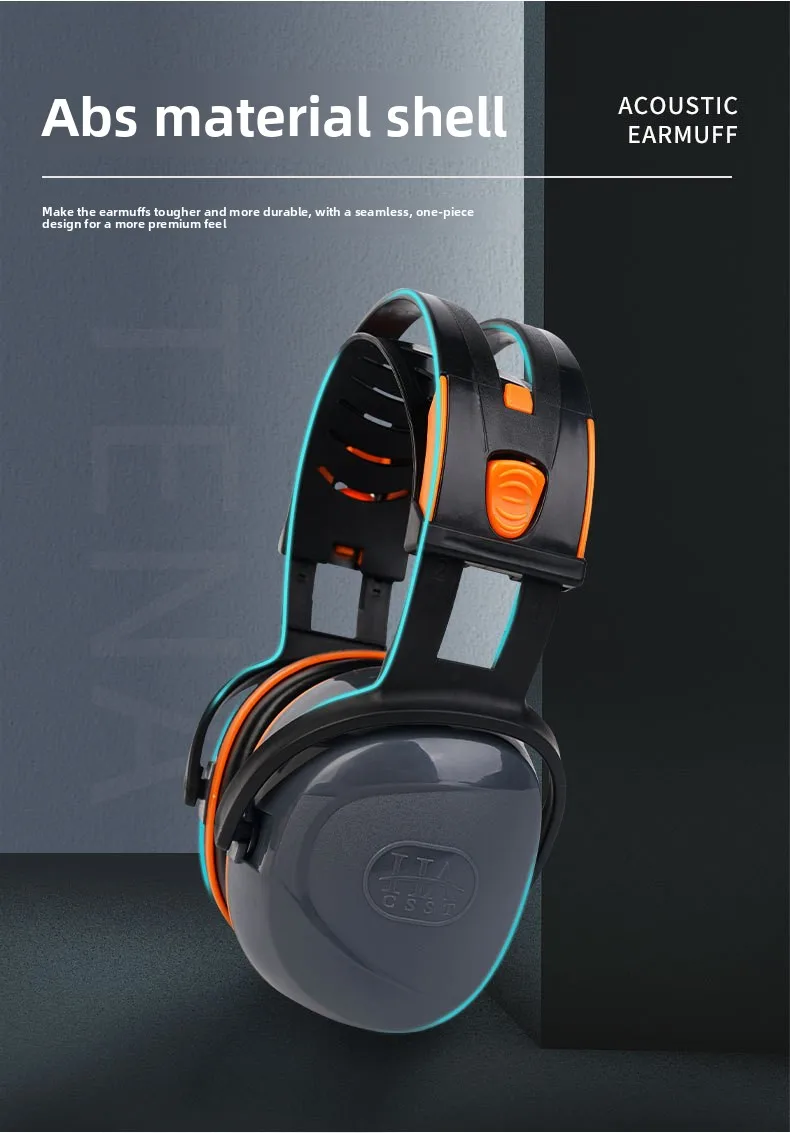 Premium Upgraded Soundproof Earmuffs Adjustable Anti-noise Headphones Ideal for Shooting Sleep Learning Mute Protection Headset