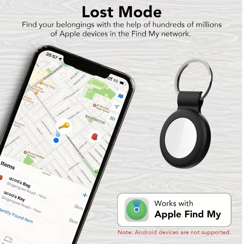 Anti-lose Tracker for Apple Airtag Replacemen via Find My Bluetooth GPS Tracker For Luggage IOS MFi Key Finder