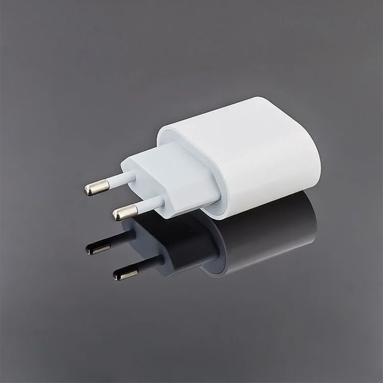 PD20W Fast Charger European Standard Plug Adapter with USB-C Interface 20W Disguised Fast Charging Head