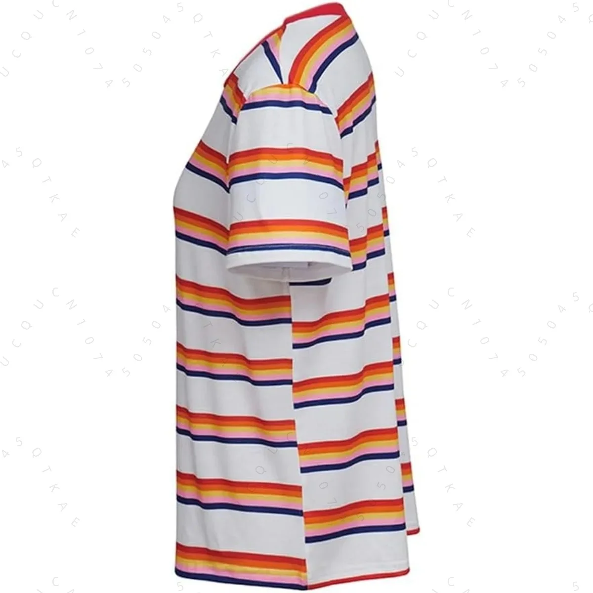 2026 Max Mayfield Cosplay Costume Max Striped T-Shirt Women Girl Casual Coat Max Mayfield Colorful Striped Women Men T Shirt Top
