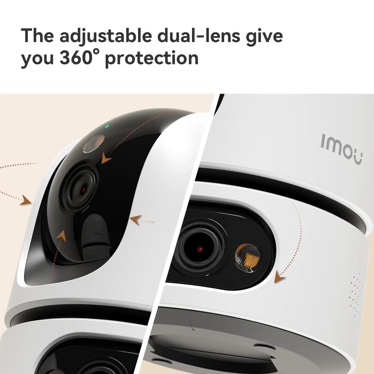 Imou Ranger Dual Pro 6MP/8MP Indoor Dual Lens One-touch Call Human/Pet Detection Wifi Algo Play Baby Security IP Camera