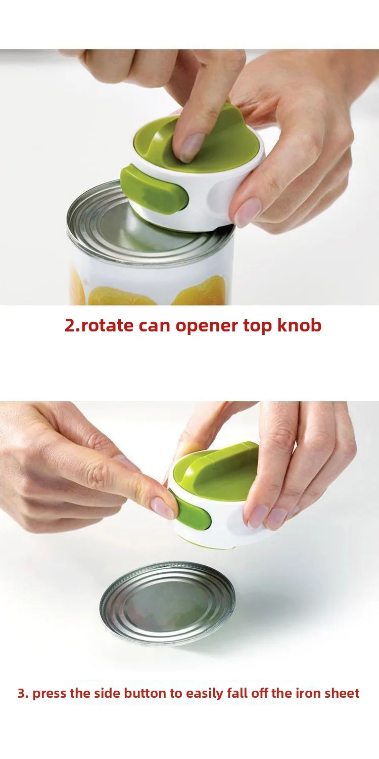 Manual Can Opener Bottle Opener Multifunctional Jar Opener Stainless Steel Easy Use Kitchen Gadgets for Home Restaurant