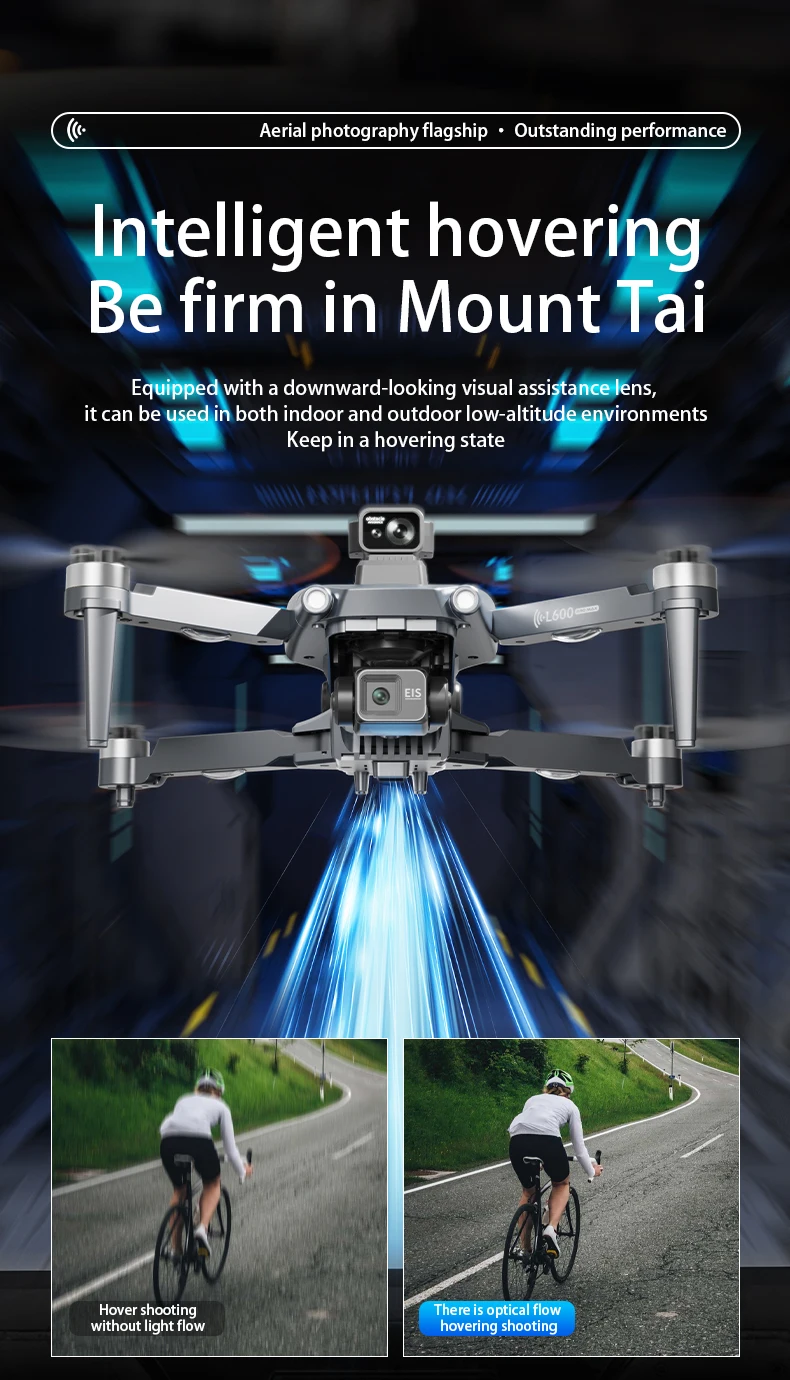L600 PRO MAX GPS Drone Professional 4K Camera 3-axis Gimbal Aerial UVA 5G FPV Brush Avoiding Obstacle Folding Quadcopter Drones