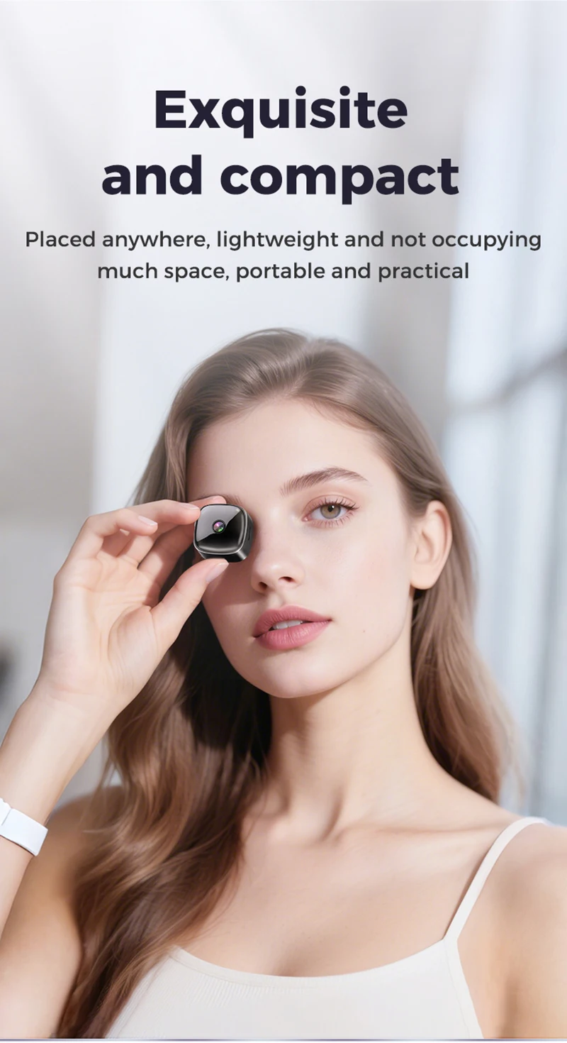 Lenovo Security Monitoring High Definition 8K Rotating WiFi Mini Camera No Need for Plug in Night Vision Smart Home 2026 New