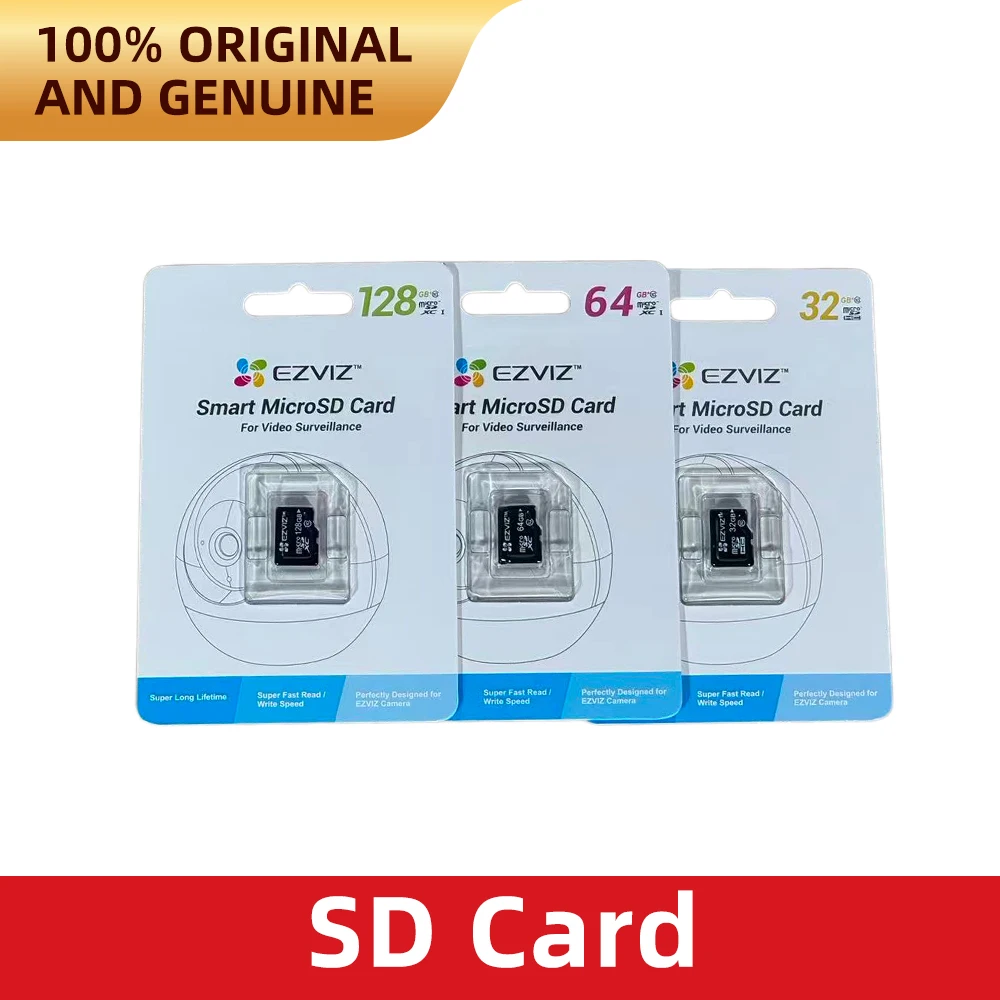 Hikvision EZVIZ 32GB 64GB 128GB 256GB 512GB Class 10 High Speed 90MB/s Read Speed MicroSD TF Memory Card for Hikvision IP Camera
