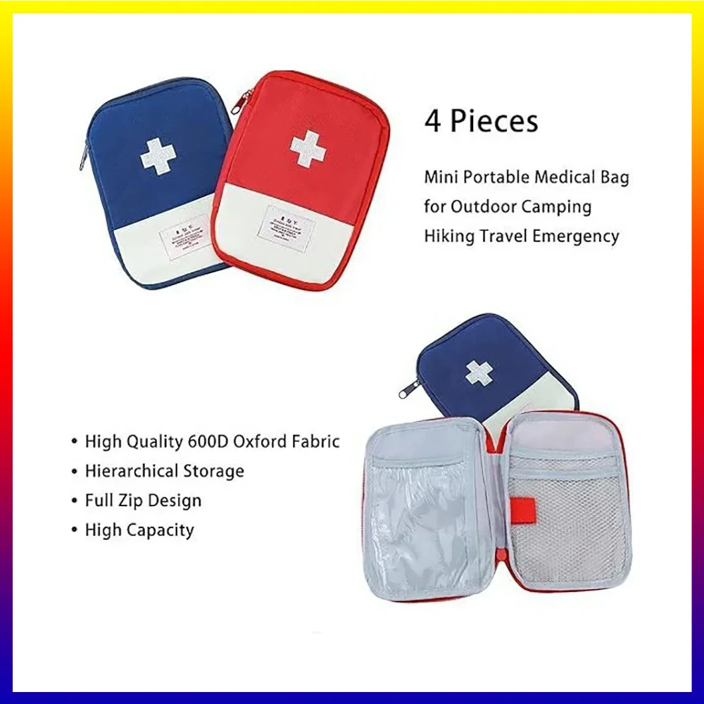 Portable Medicine Epidemic Prevention Kit Outdoor Travel Medicine Storage Box Portable Health Kit Medical Emergency