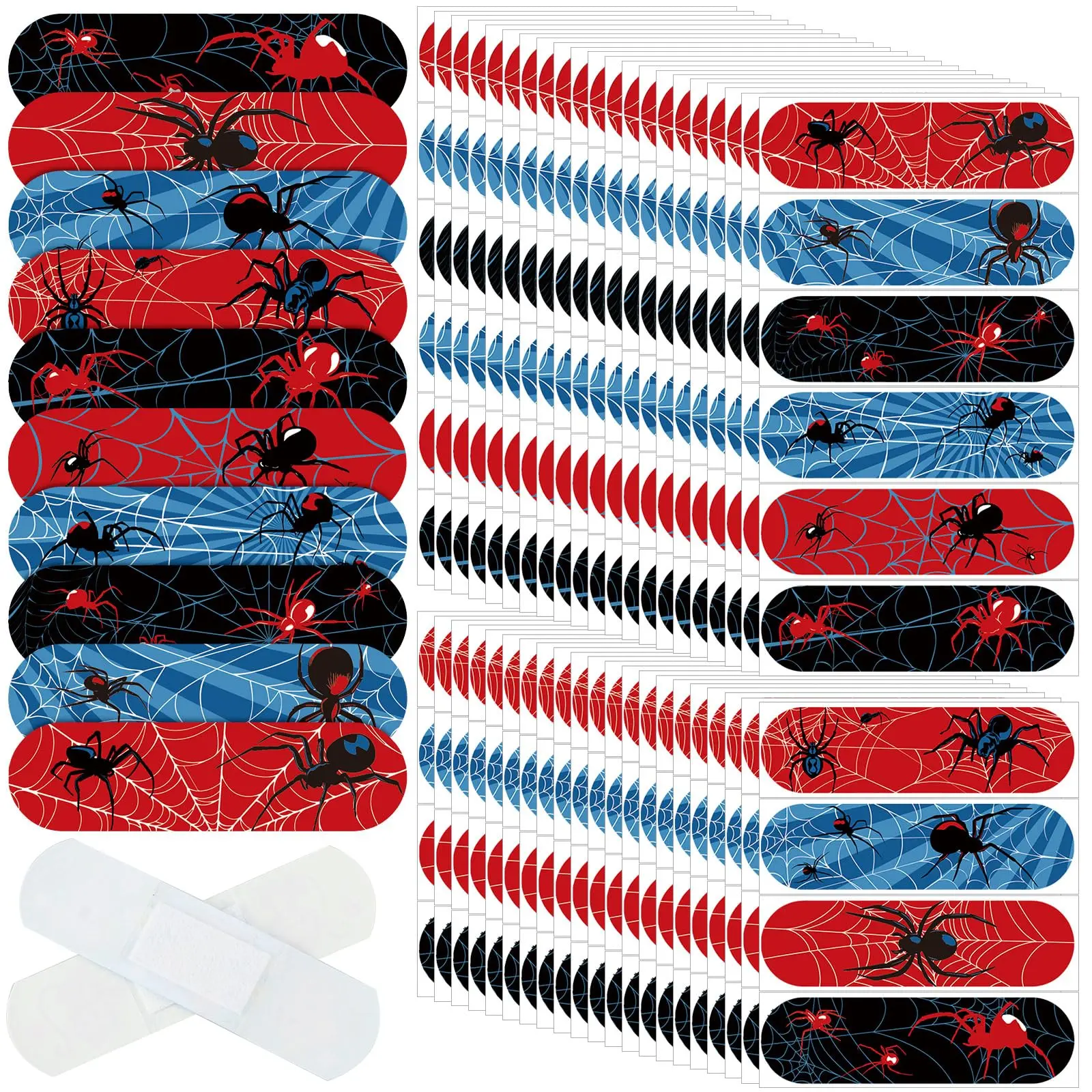 30/50PCS Cute Spider Cartoon Band Aid Waterproof Breathable Adhesive Bandages Kids Wound Dressing Plaster Skin Tape First Aid Di