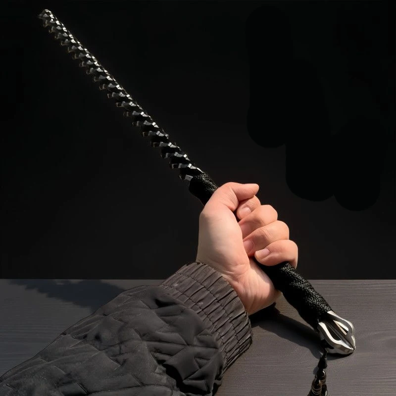 60cm Outdoor Portable EDC High Manganese Steel Short Stick Car Emergency Window Breaking Tool