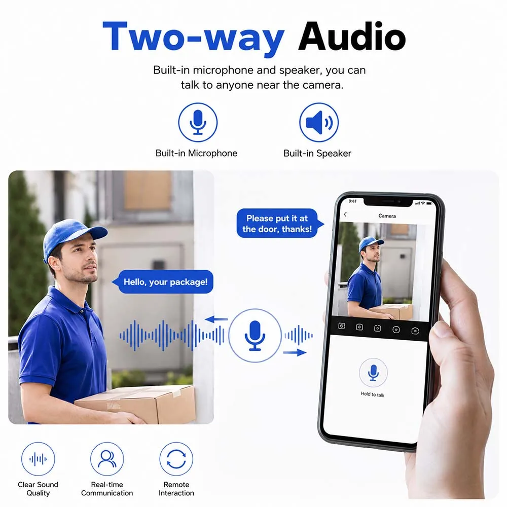 CCTV Security IP Camera PoE 4K 5MP 4MP Option 2-way Audio Humanoid Detection Indoor Outdoor Waterproof NVR Surveillance Camera