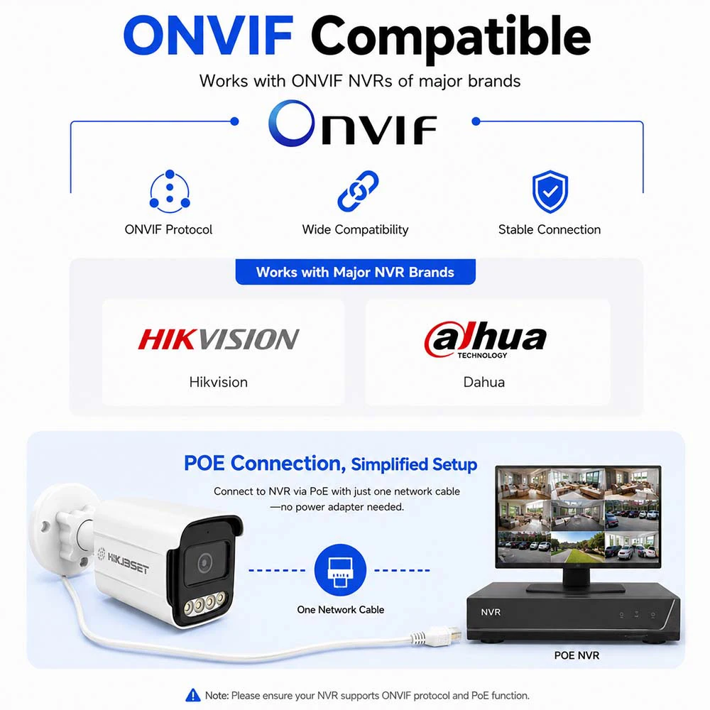 CCTV Security IP Camera PoE 4K 5MP 4MP Option 2-way Audio Humanoid Detection Indoor Outdoor Waterproof NVR Surveillance Camera
