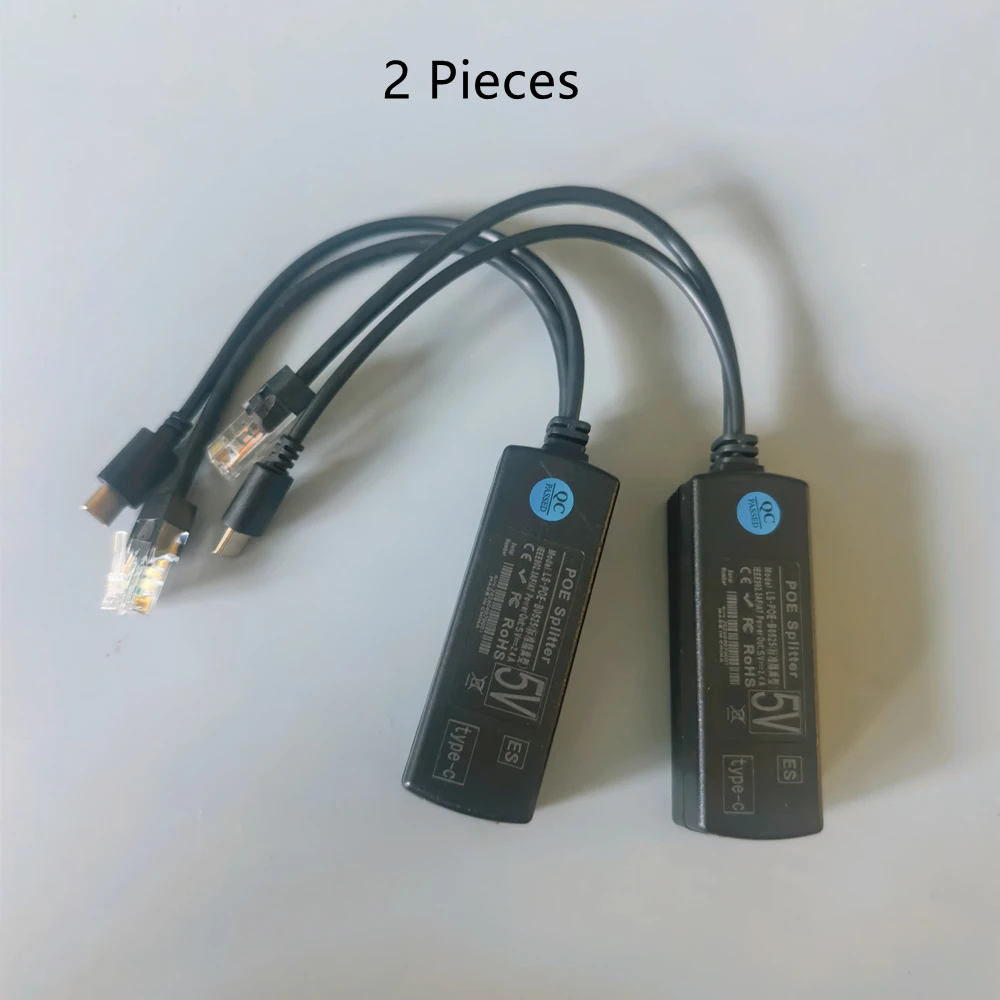 1/2 Pieces 10M/100M 48V To 5V POE Splitter Standard Isolated Type-C USB Power Supply Module POE Splitter