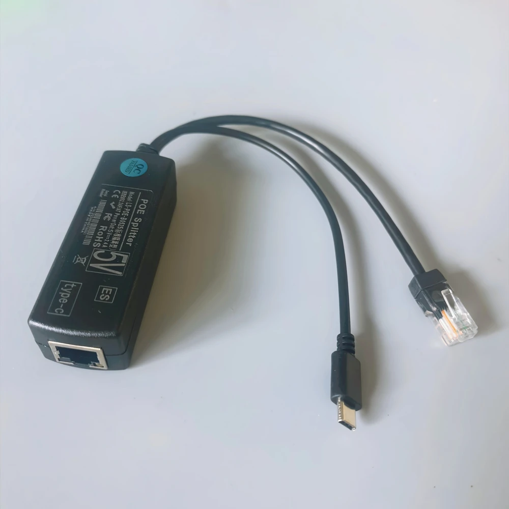 1/2 Pieces 10M/100M 48V To 5V POE Splitter Standard Isolated Type-C USB Power Supply Module POE Splitter