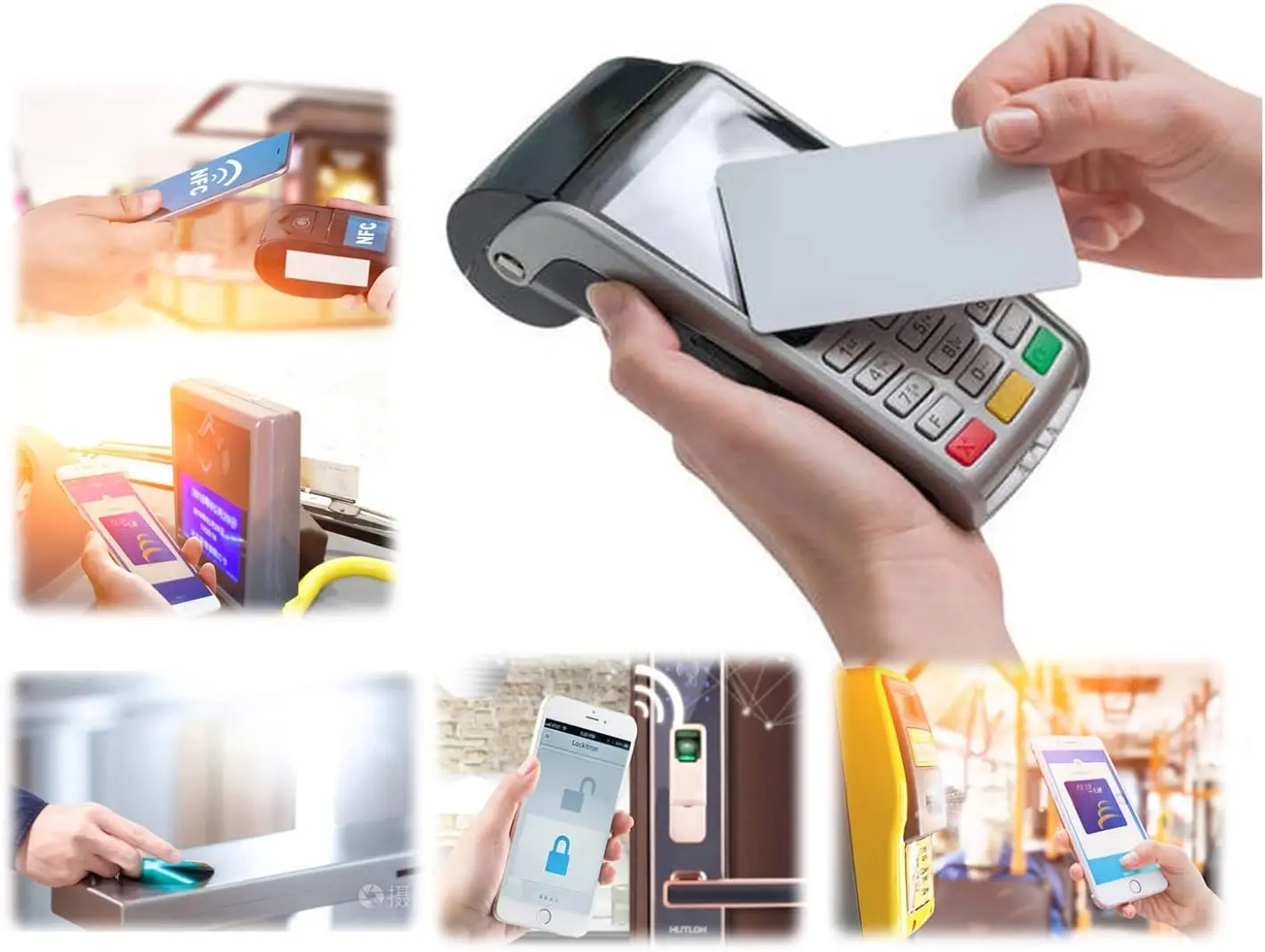 20/50/100 MF S50 Classic 1K M1 RFID Keyfob Tag Token 13.56Mhz IC Cards Proximity Smart 0.8mm For Access Control System ISO14443A