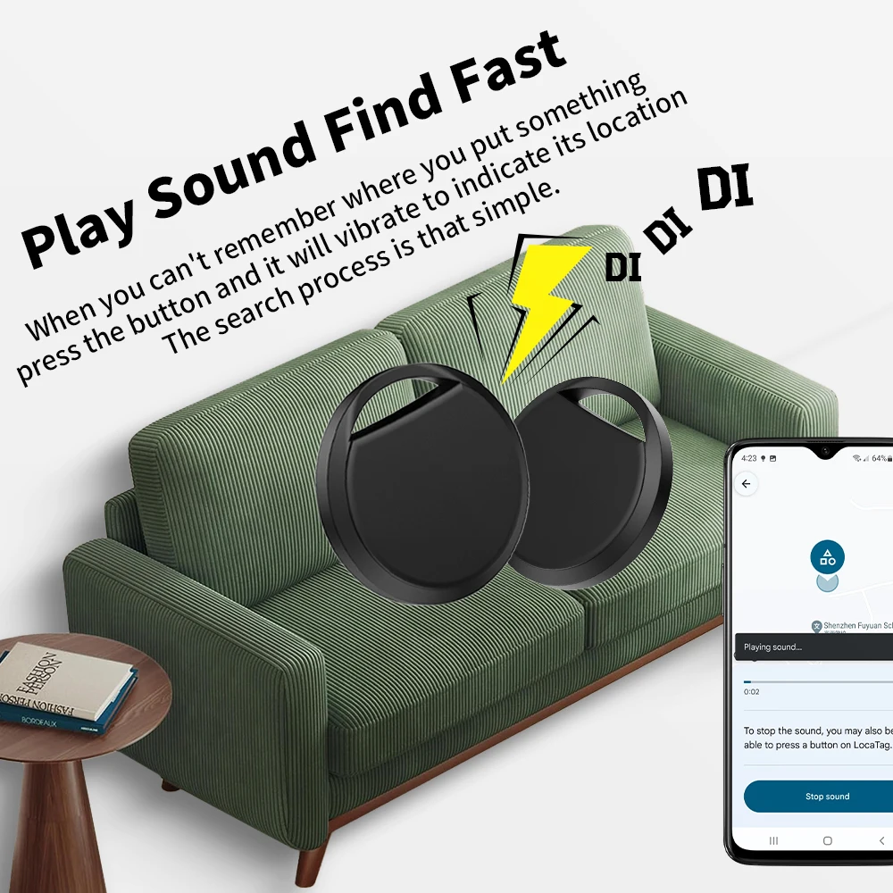 Smart Tag Tracker for Android Google Find Hub APP Work with Xiaomi Samsung Motorola OPPO Vivo Phones Find Keys Wallet Pet Easily