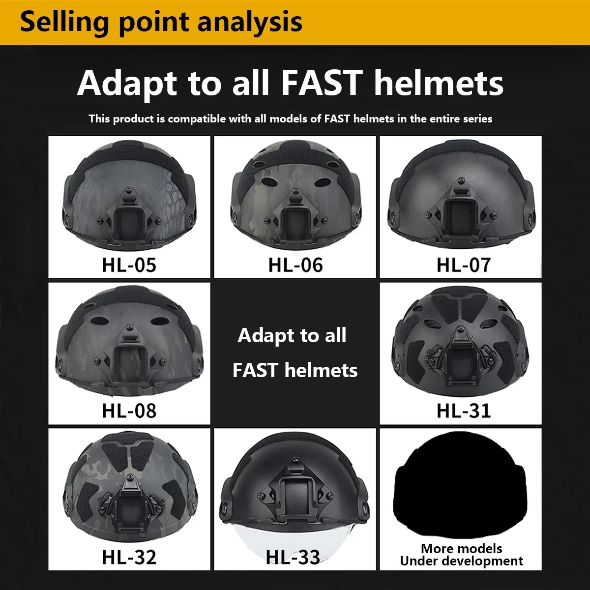 NVG 18 Tactical Helmet Night Vision Goggles, Model MICH M88, FAST FMA Air Gun, L4G24, Helmet Seat PVS-15