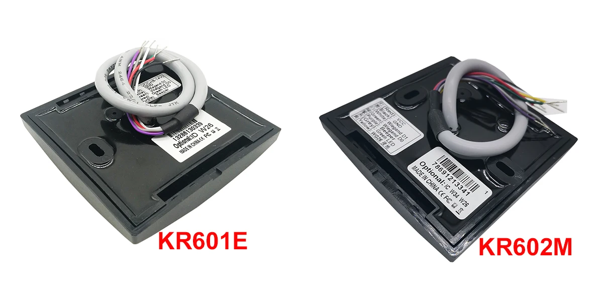 KR601E KR601M KR602E KR602M Wiegand 26 34 Keypad RFID 125Khz 13.56mhz Access Control Slave Card Reader