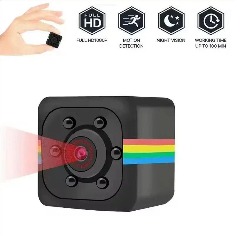 Mini Camera HD Portable Small Nanny Cam Video Voice Mini DV Recorder Indoor Covert Security Camera for Home and Office