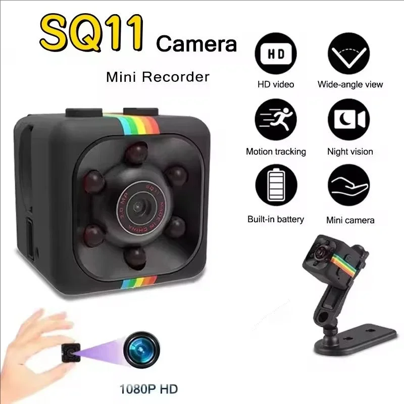 Mini Camera HD Portable Small Nanny Cam Video Voice Mini DV Recorder Indoor Covert Security Camera for Home and Office