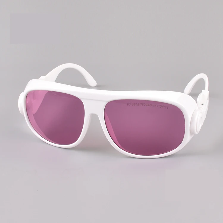 Laser Safety Glasses for 190-380nm & 750-860nm O.D 4+ CE Certified for 755nm Alexandrite Laser and 808nm 810nm Diode Lasers