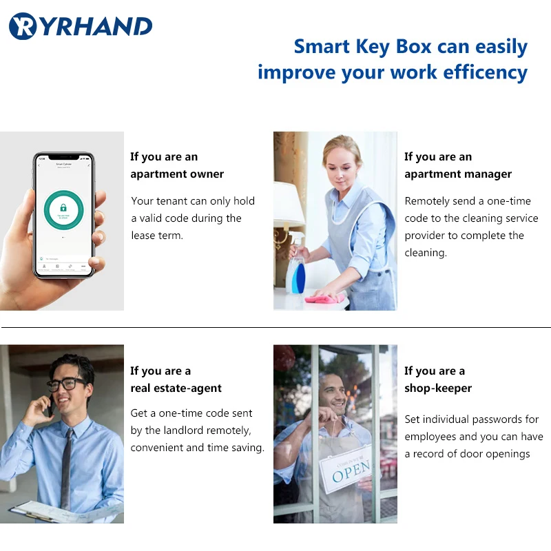 Smart Euro Cylindrical Door Lock ttlock app Keyless Security Entry Mechanical Key Waterproof fingerprint door lock For home