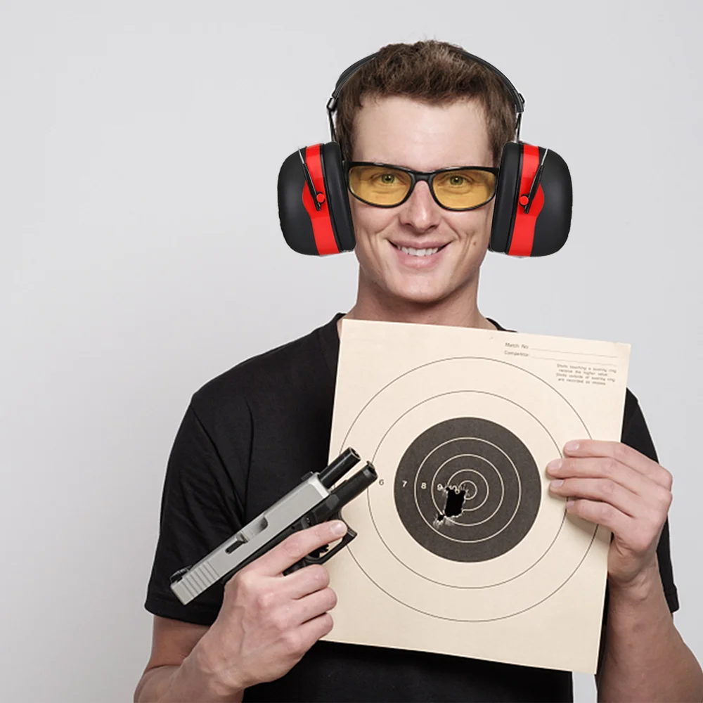 Adjustable Ear Defenders 40db Earmuffs Hearing Protection Ear Defenders Noise Reduction For Work Study Shooting Woodwork Sport