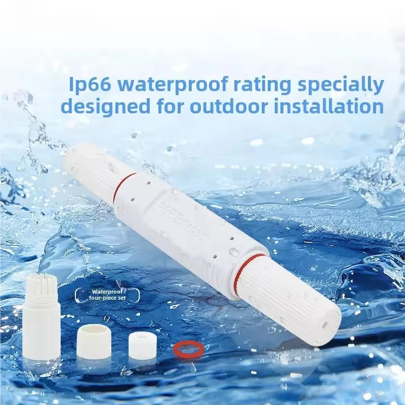 New POE Extender/Repeater Outdoor Waterproof 200meters Extension POE injector Adapter IEEE802.3at/af