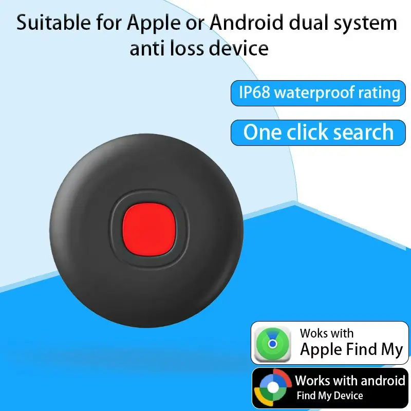 Dual System For iOS or Google Find My Smart Tag Tracker Anti Lose Reminder Device Key Finder Keys Bag Wallet Car Locator