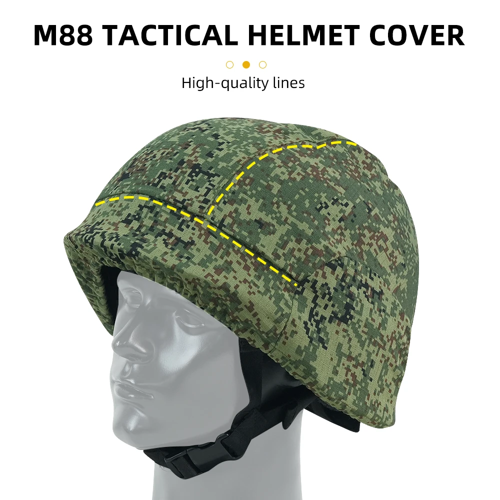 BOOIU M88 Helmet Camouflage Bullet M88 Helmet Protective Cover Tactical Game Outdoor CS Equipment ABS Hunting Helmet Cover