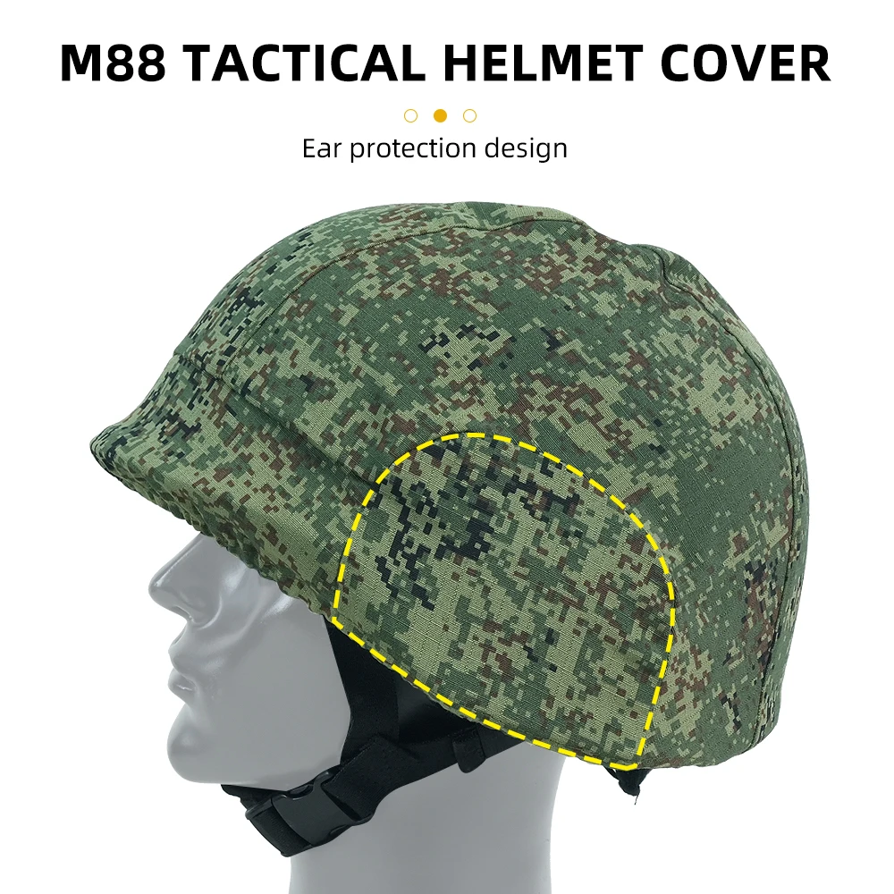 BOOIU M88 Helmet Camouflage Bullet M88 Helmet Protective Cover Tactical Game Outdoor CS Equipment ABS Hunting Helmet Cover