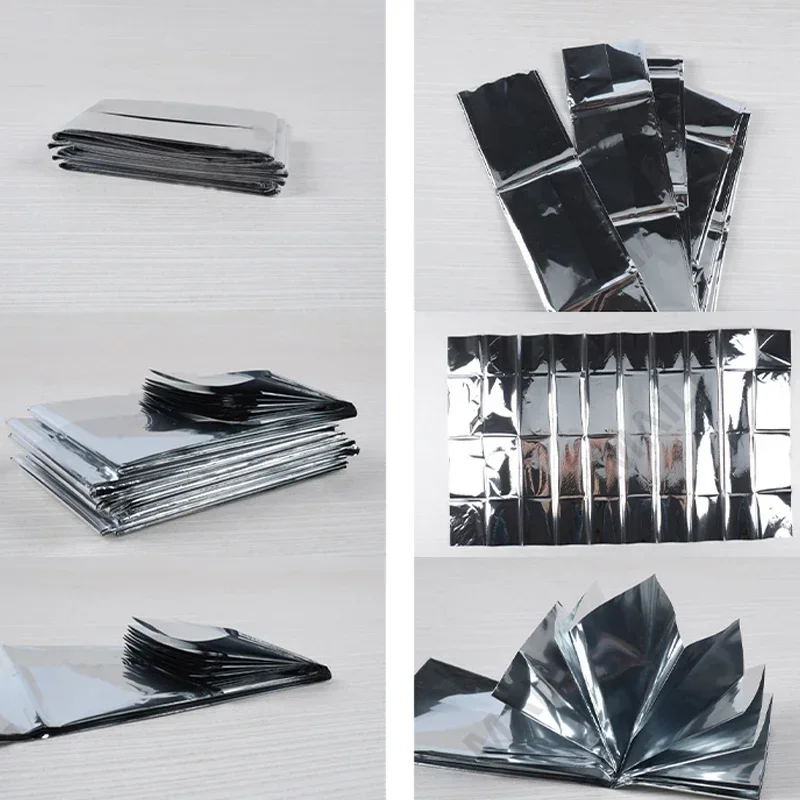 Survival Blanket Outdoor Survive Emergency Rescue First Aid Kit Windproof Waterproof Foil Thermal Blanket for Camping Hiking