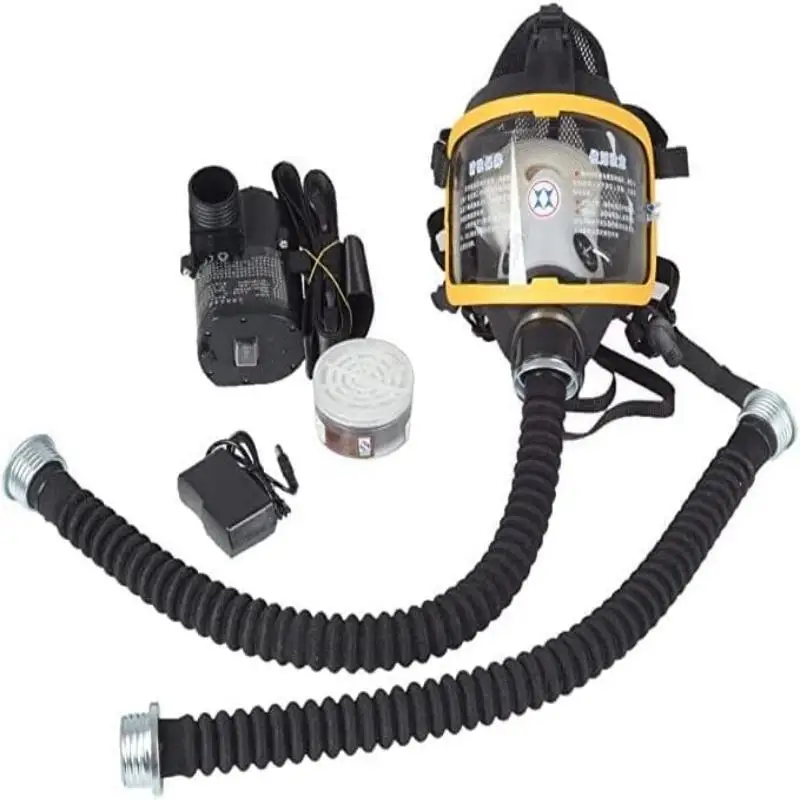 Protective Electric Constant Flow Supplied Air System Gas Mask Respirator Workplace Safety Supplie Full Face Gas Mask Respirator