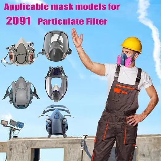 10/20/30pcs Lots of Painting Spray Industry 2091 Particulate filter for 6800 7502 6200 Series Respirator Dust Mask Respirator