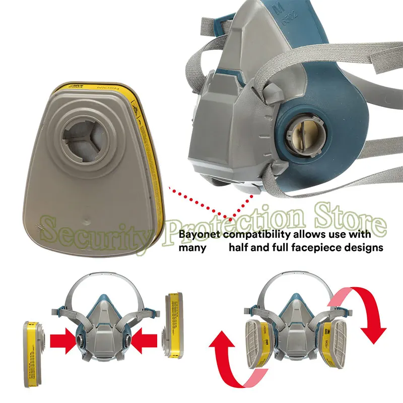 Respirator Cartridge 6003 Helps Protect Against Organic Vapors or Acid Gases