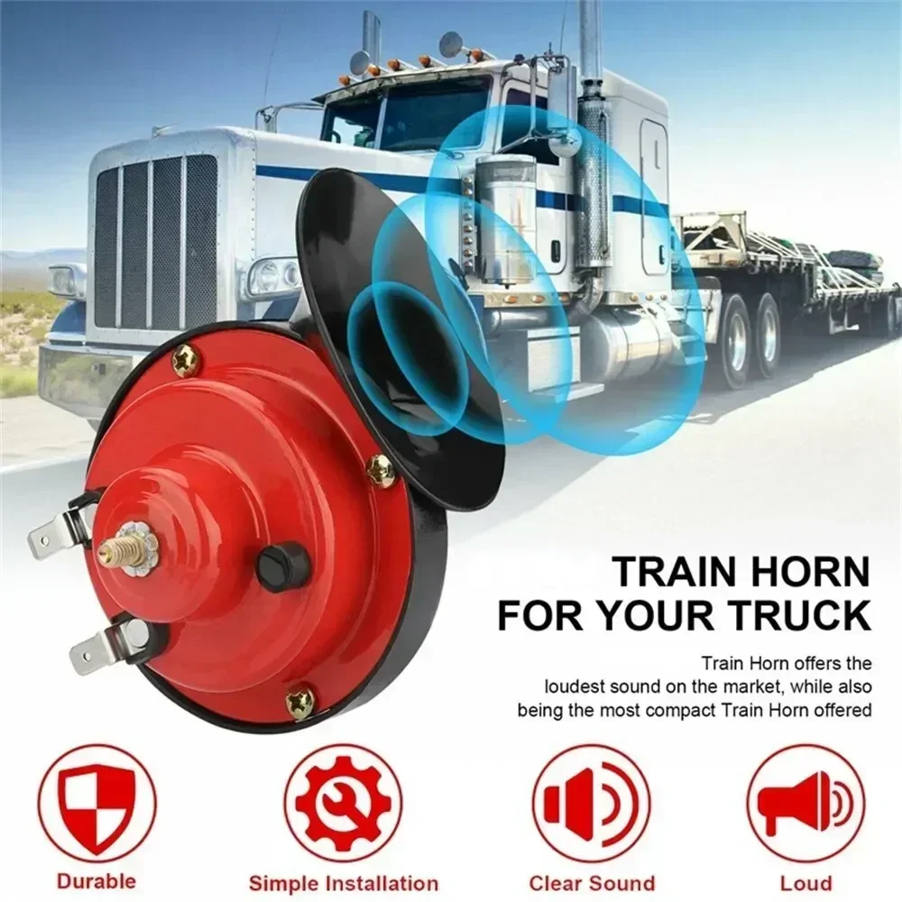 Loud 12V Train Horn 300DB Waterproof Universal Automotive Loudspeaker for Car Motorcycle Truck Boat Electric Sound Signal Amagi
