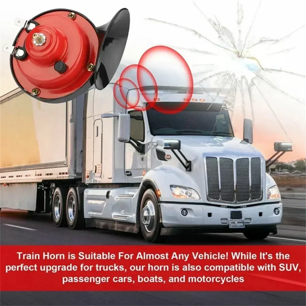 Loud 12V Train Horn 300DB Waterproof Universal Automotive Loudspeaker for Car Motorcycle Truck Boat Electric Sound Signal Amagi