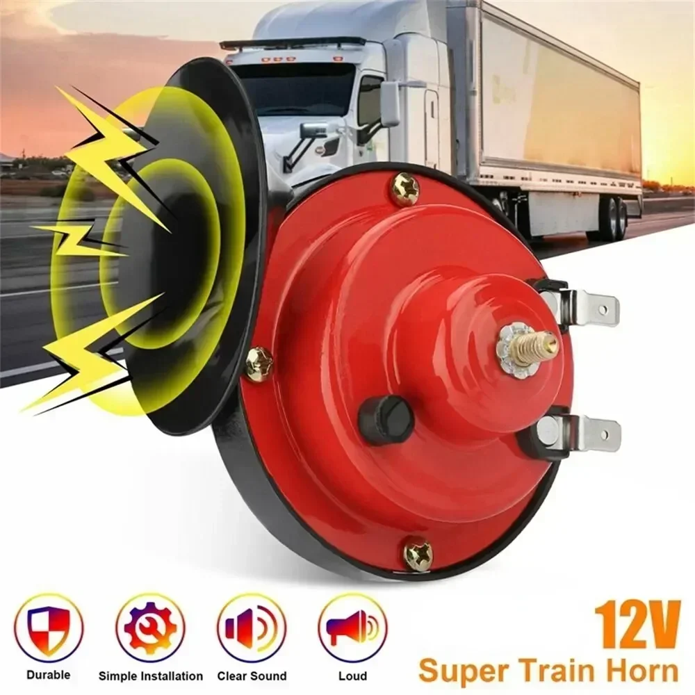 Loud 12V Train Horn 300DB Waterproof Universal Automotive Loudspeaker for Car Motorcycle Truck Boat Electric Sound Signal Amagi