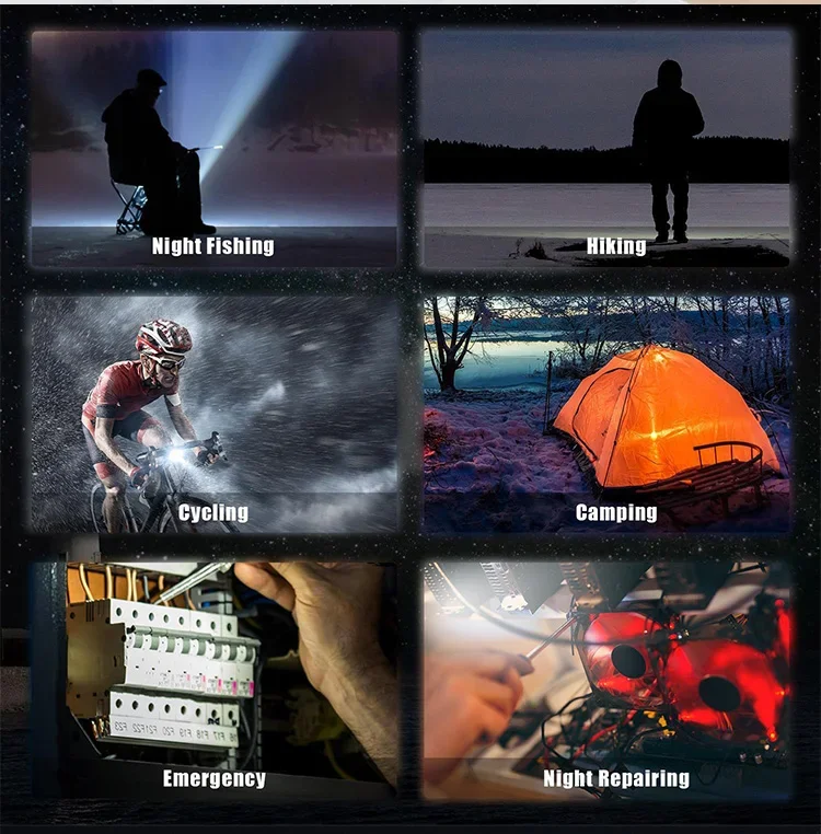 Super Bright 1500LM Work Light COB 500mah LED Flashlight Pocket Keychain USB Rechargeable Waterproof For Outdoor Camping
