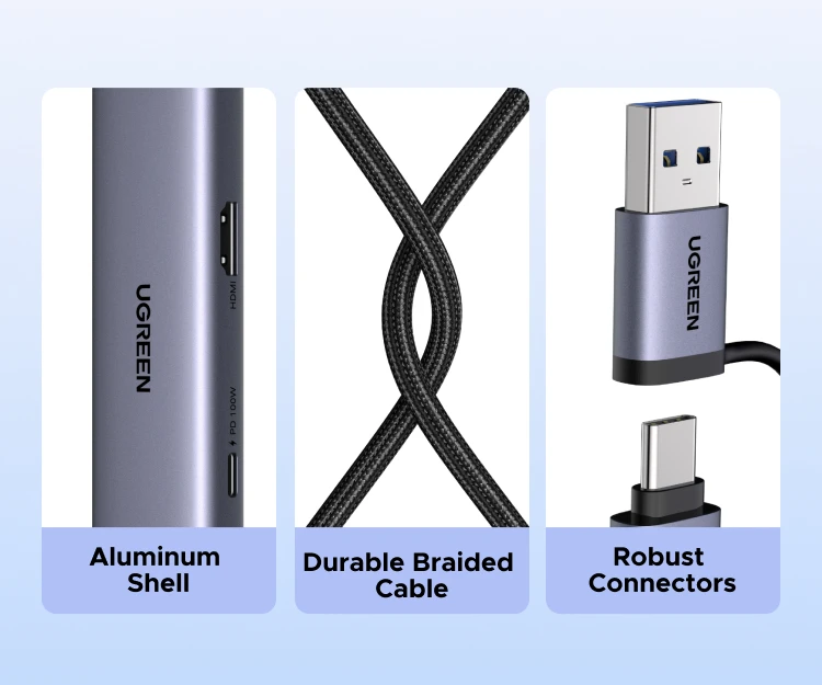 UGREEN Type C USB-C HDMI Video Capture Card with HDMI Zero-Latency Pass-Through, 100W PD Charging, 4K@30Hz Recording, Streaming