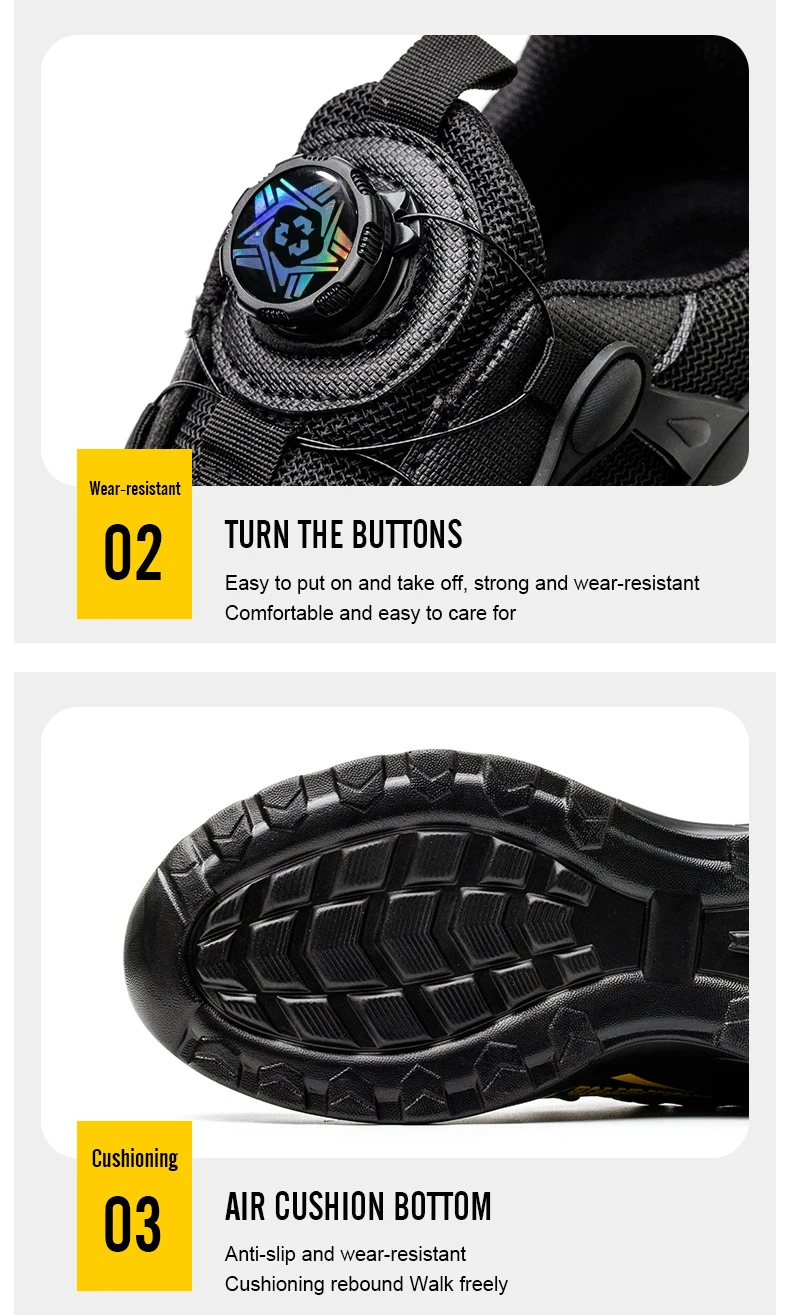 Steel Toe Shoes for Men Indestructible Work Shoes Lightweight Non Slip Safety Shoes Air Shock Sneakers Construction Work Shoes