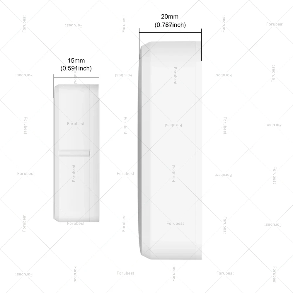 Tuya Zigbee Smart Door Sensor Contact Sensor Window Door Open Closed Detector Home Security Protection Device Works With Z2MQTT