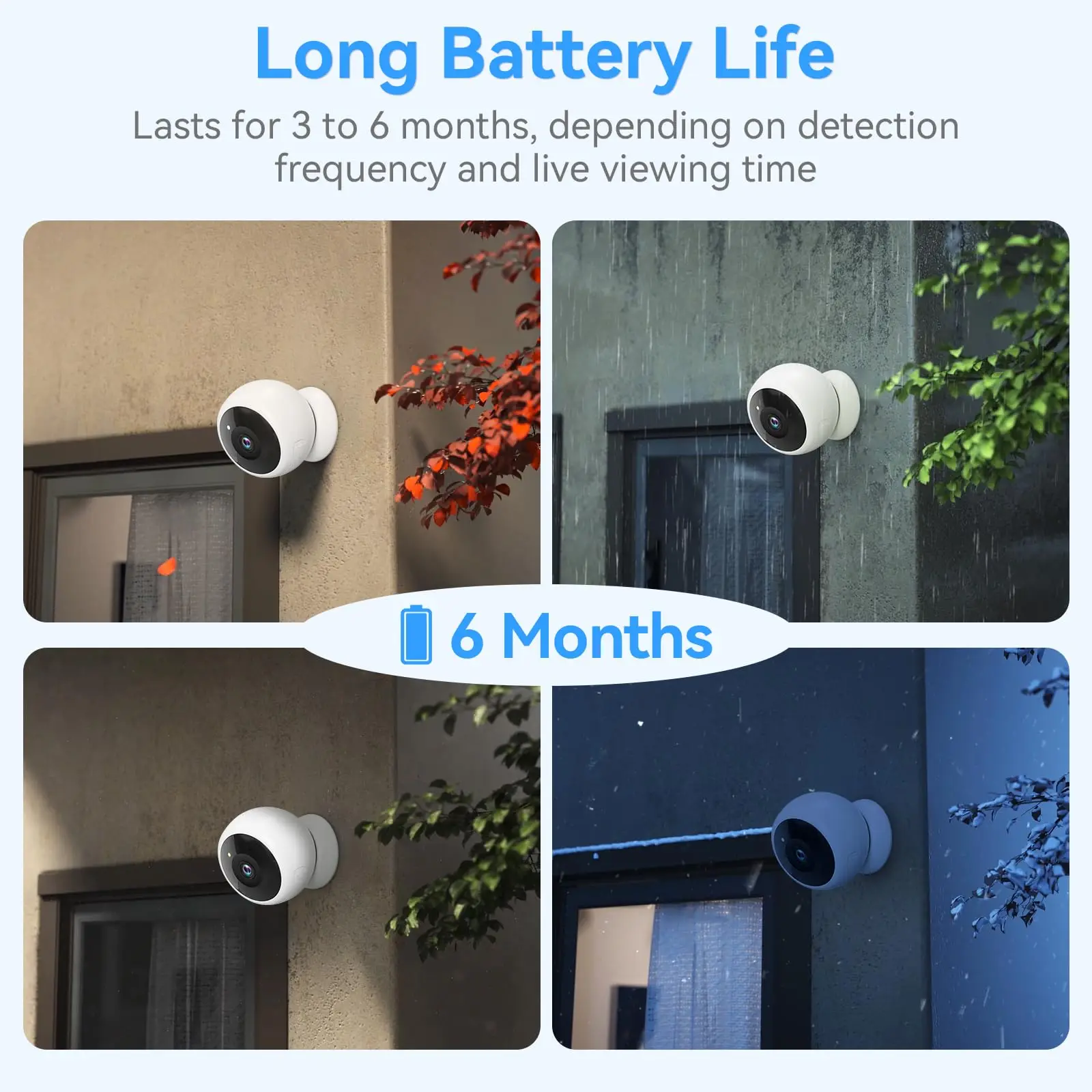 2K 5MP Wifi Home Security Camera Wireless Outdoor Magnetic Battery Powered Camera Surveillance AI Motion Detection Indoor HD Cam