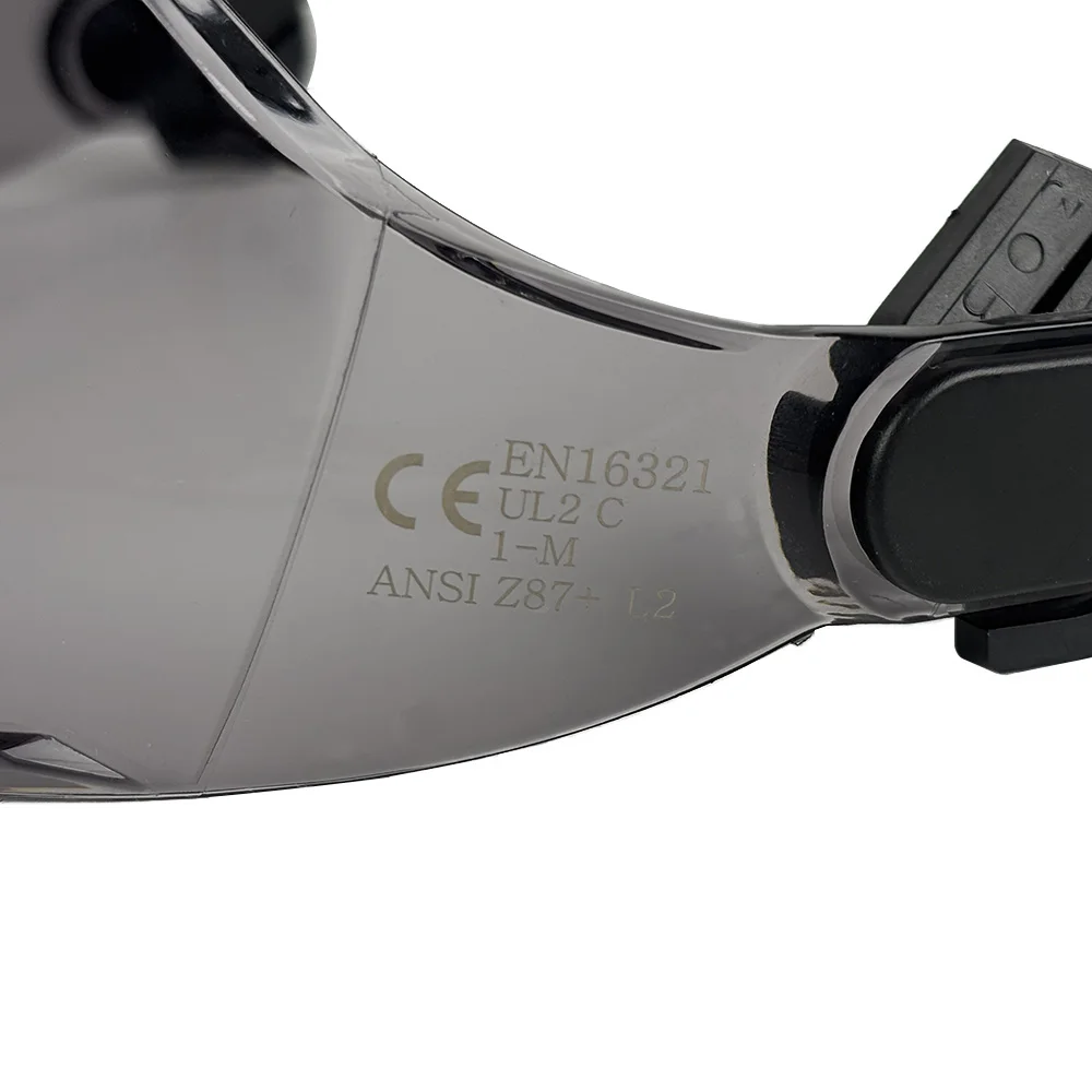 External Visor Goggles Accessories for Safety Helmet Replaceable With ANSI and CE Certification Clear Visor&Tinted Visor